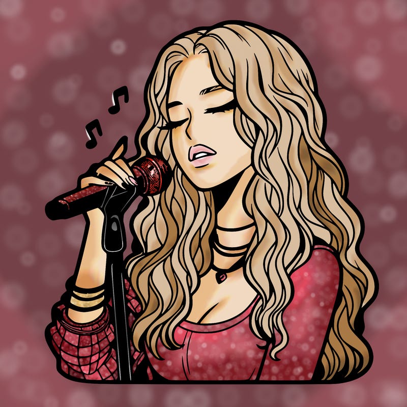 realistic female singer