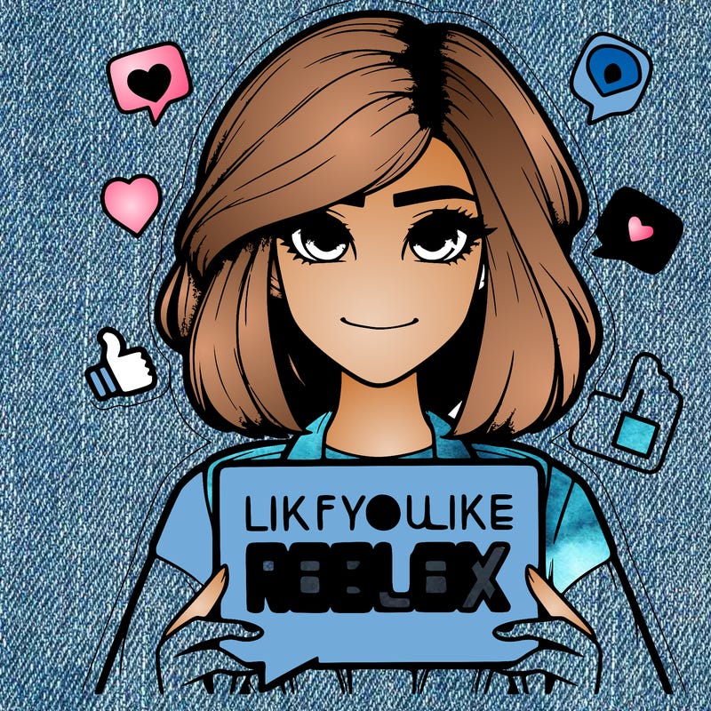 realistic girl saying like if you like roblox