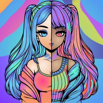 realistic girl split