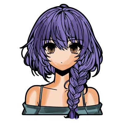 girl with braid anime