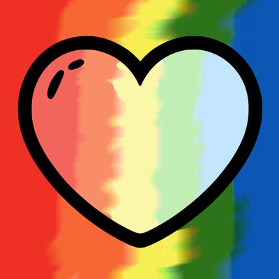a blank heart