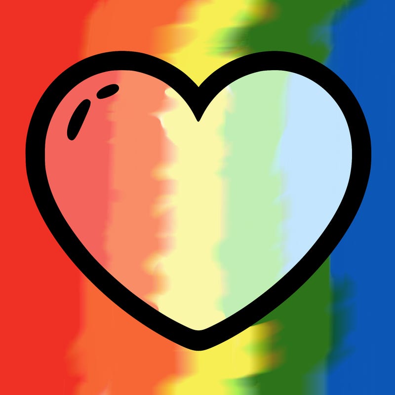 a blank heart