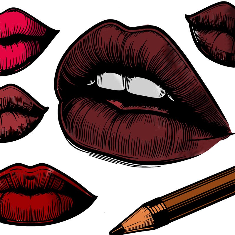 realistic  lips