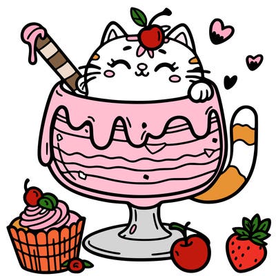 dessert cat