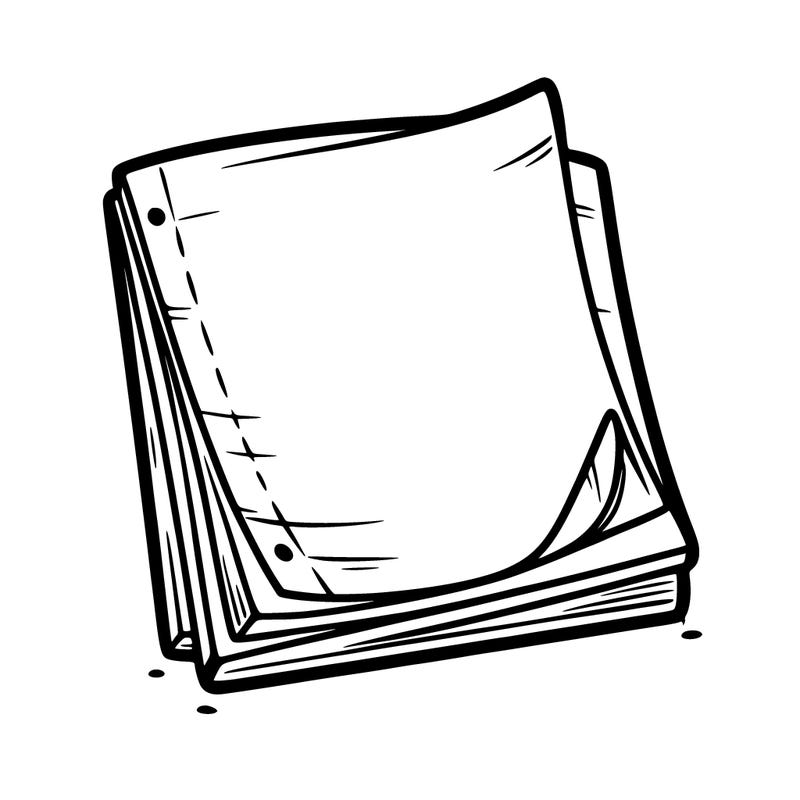 blank sheet of paper