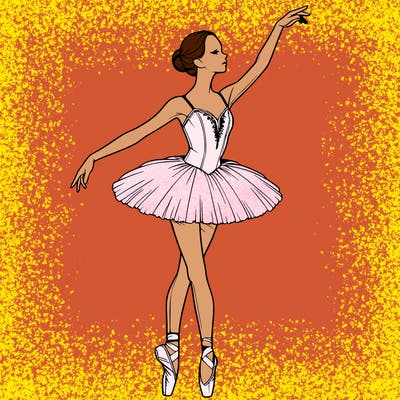 realistic ballerina