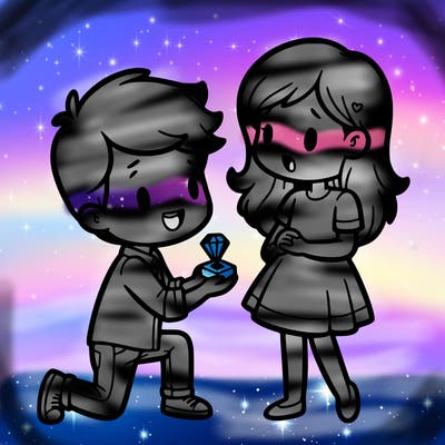a boy proposing to a girl