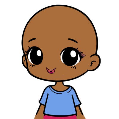 girl with no hair