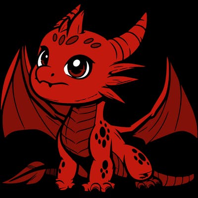 fierce baby night dragon