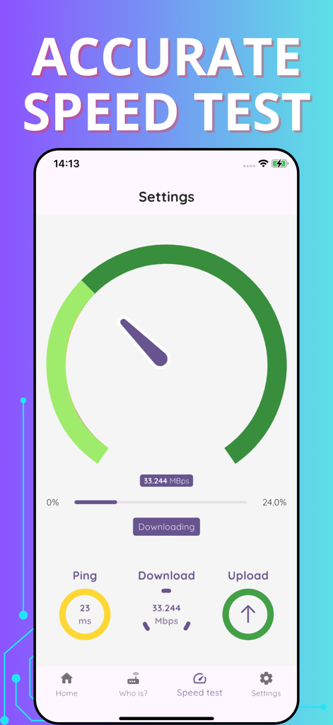 Wifi password auto - WiFi Toolアプリでダウンロード速度とpingを示す正確なインターネット速度テストインターフェイス