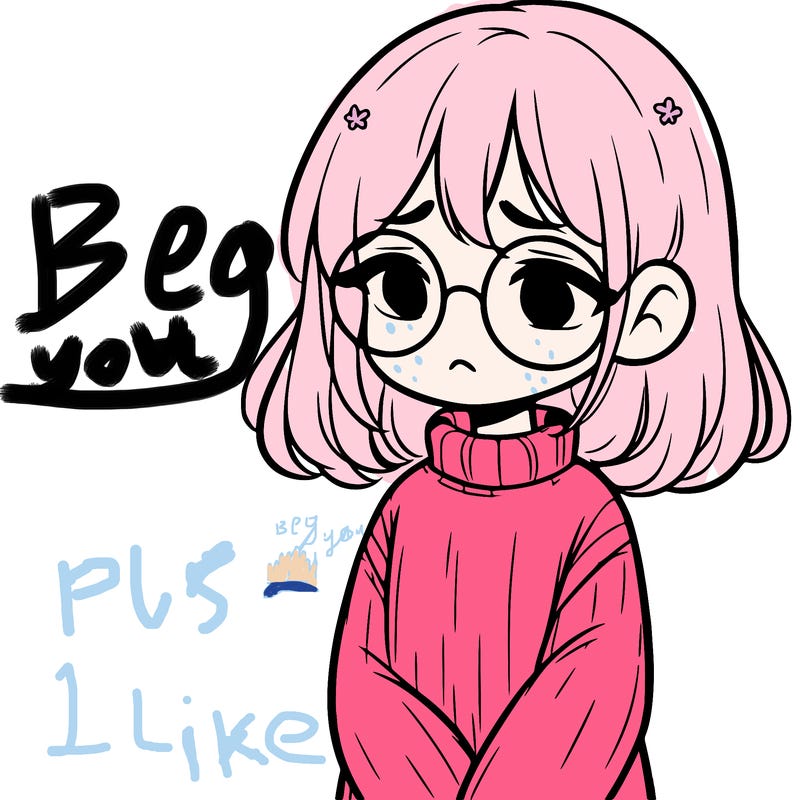 sad girl with glasses in a sweater