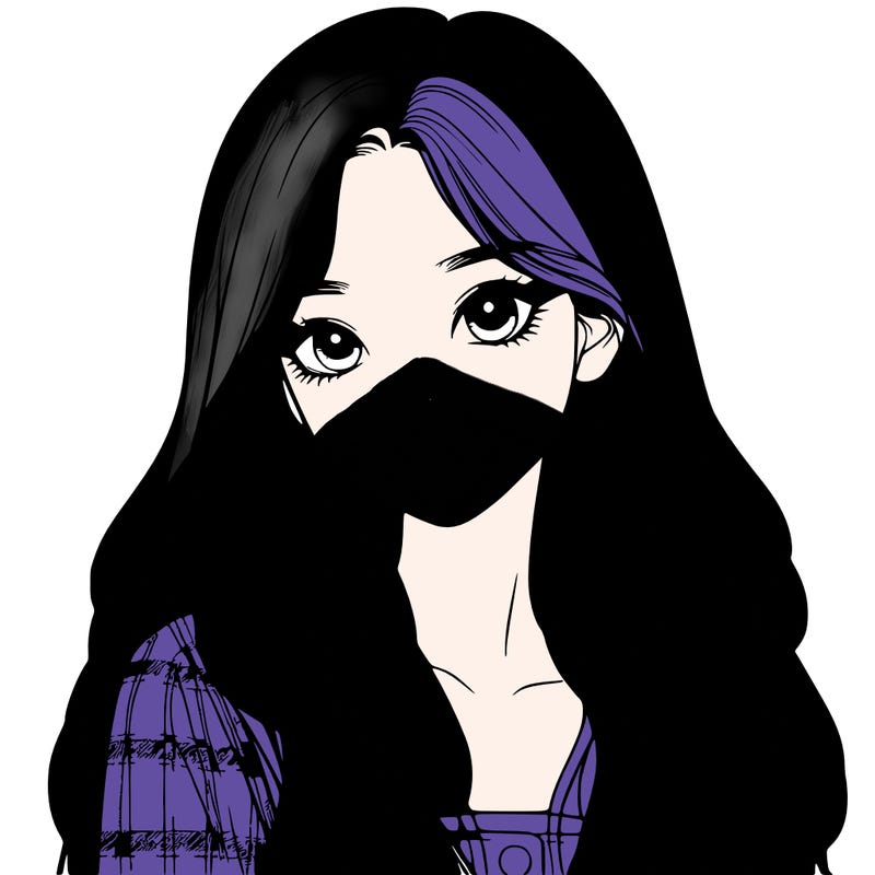 korean girl with long hair realistic