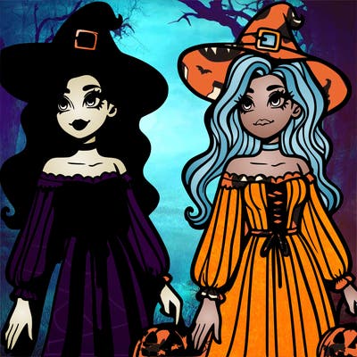 woman dressed in halloween outfit