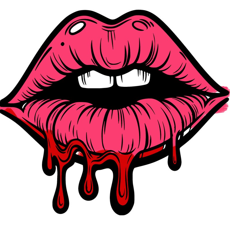 lips that look realistic and drip
