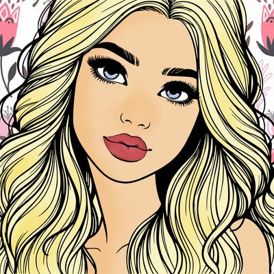 beautiful realistic girl