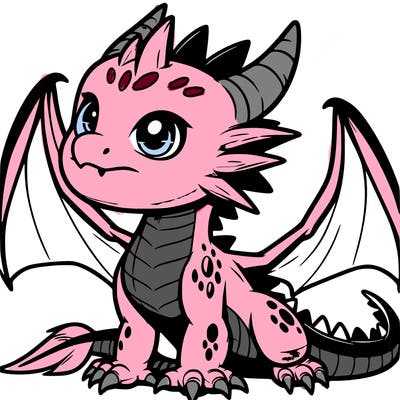 fierce baby night dragon