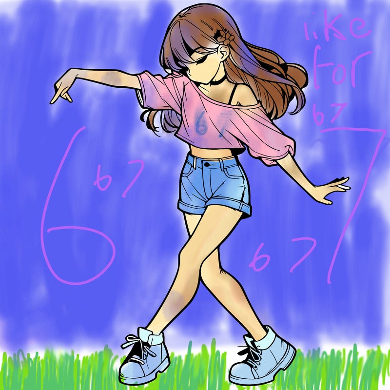 realistic girl danceing