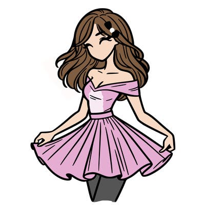 woman in skirt