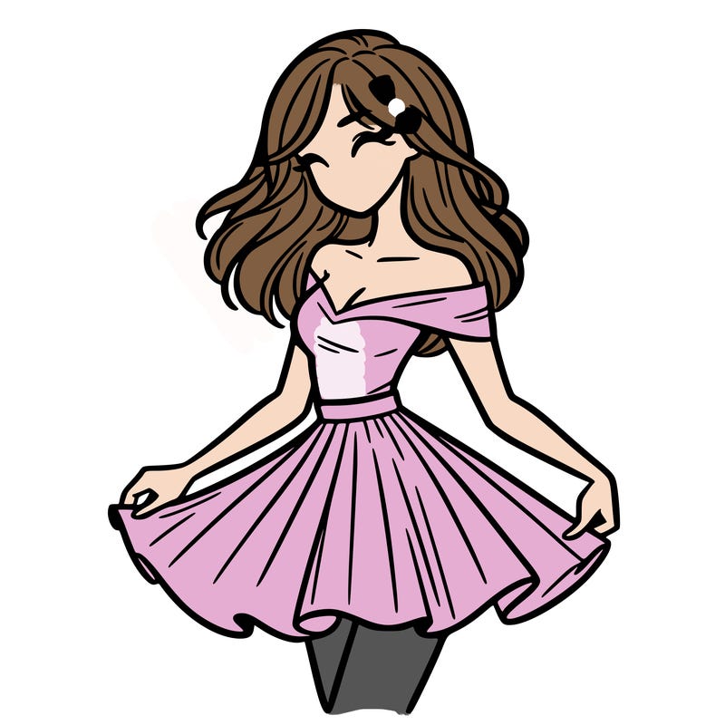 woman in skirt