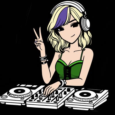 woman dj party