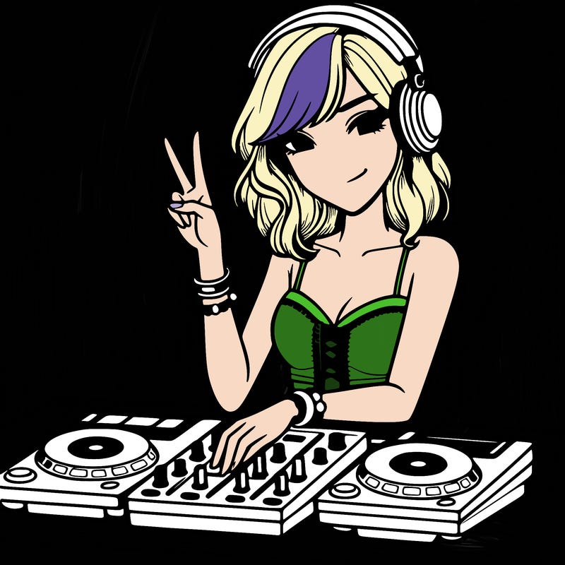 woman dj party