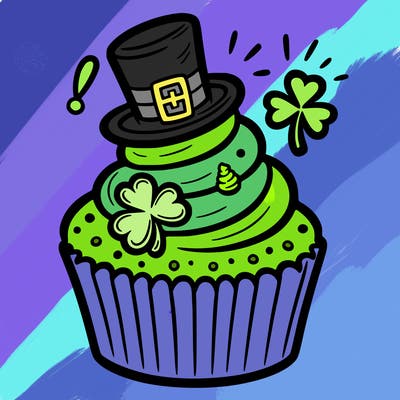 saint patrick’s day cupcake