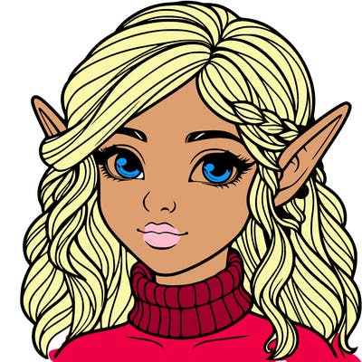 realistic girl elf