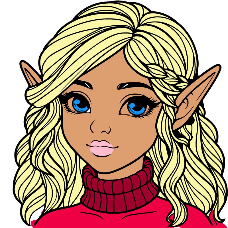 realistic girl elf