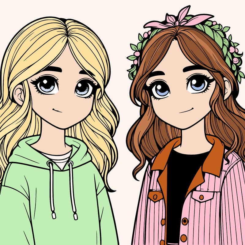 two realistic girls