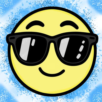 emoji with sunglasses