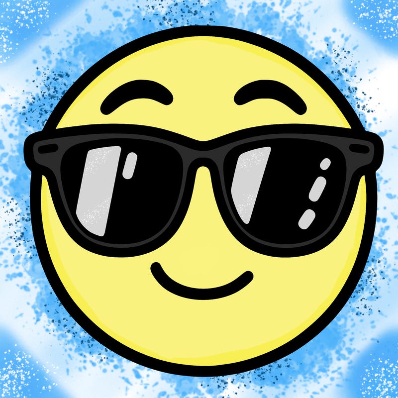 emoji with sunglasses