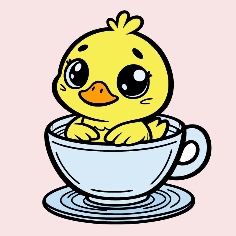 duck in a cup