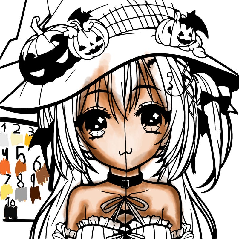 halloween anime girl
