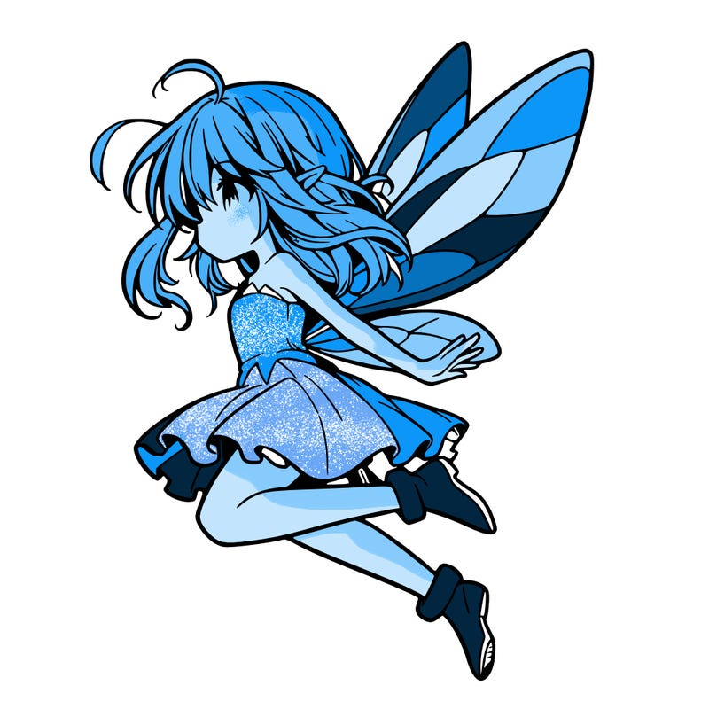 manga fairy flying