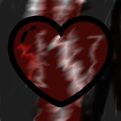 a blank heart