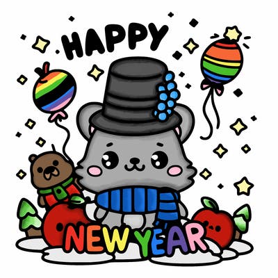 message : happy new year