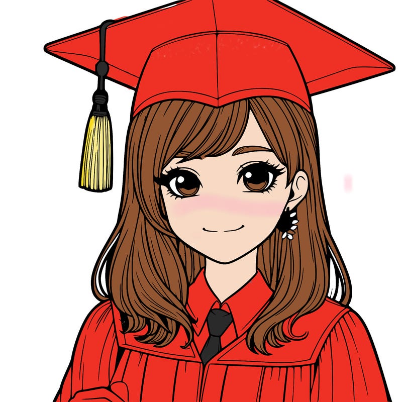 realistic girl who was graduating