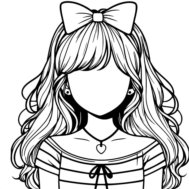 realistic girl no face