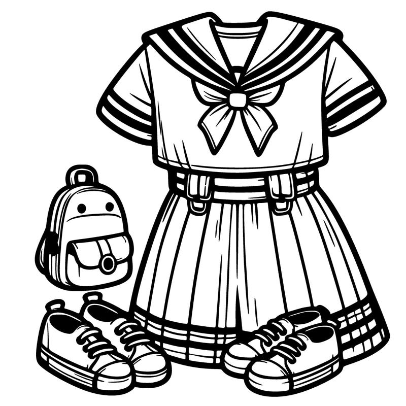 first day of school *sailor outfit*