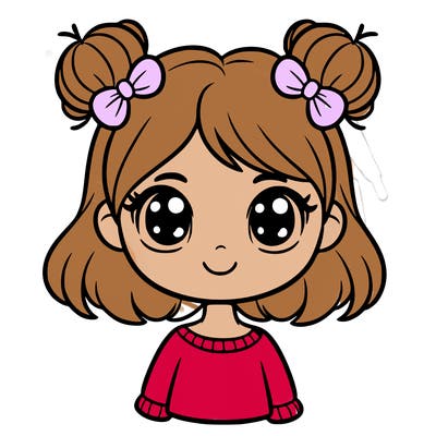 cartoon girl