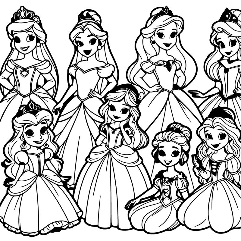 all of the princesses