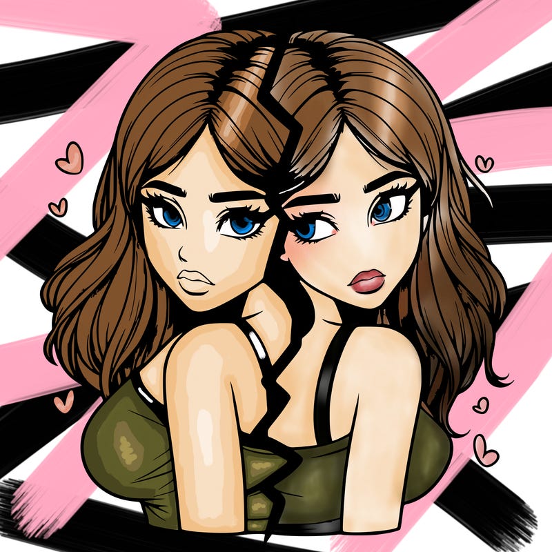 realistic girl split