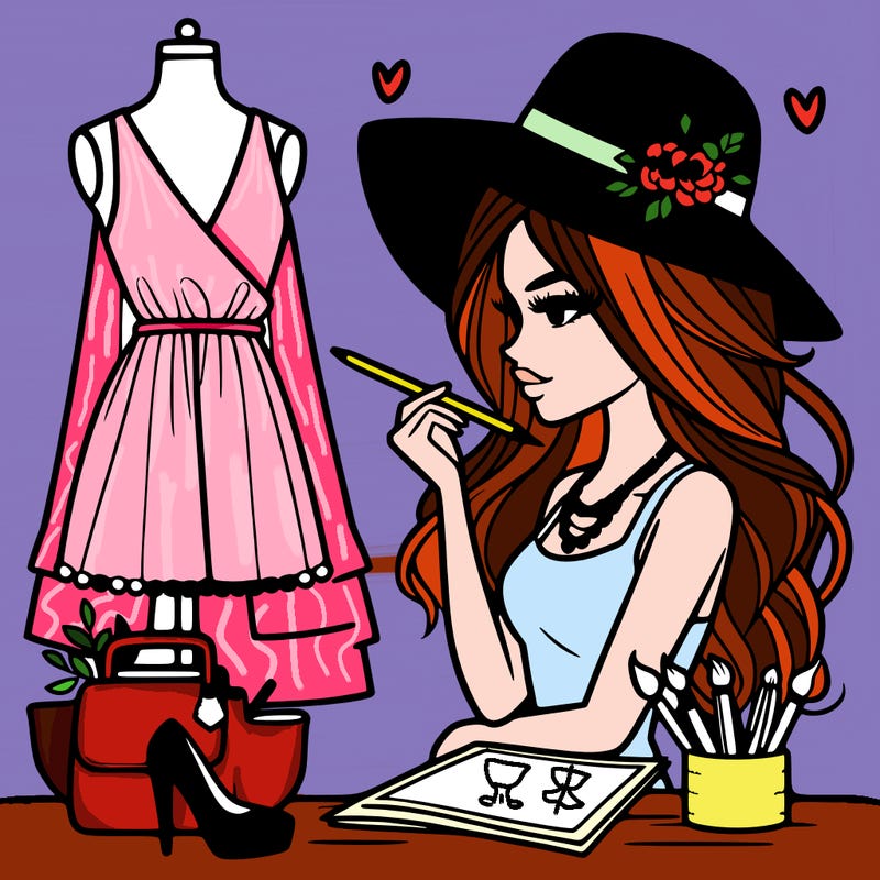 a stylish fashion designer