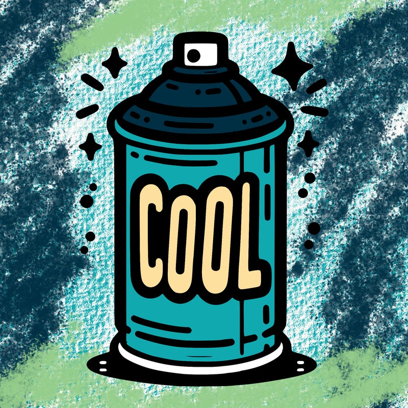 a spray paint can that's cool