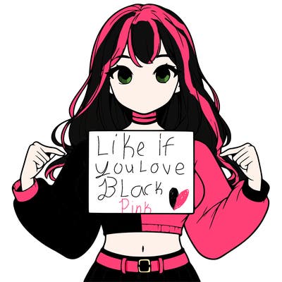 girl holding a blank sign in a long sleeve crop top