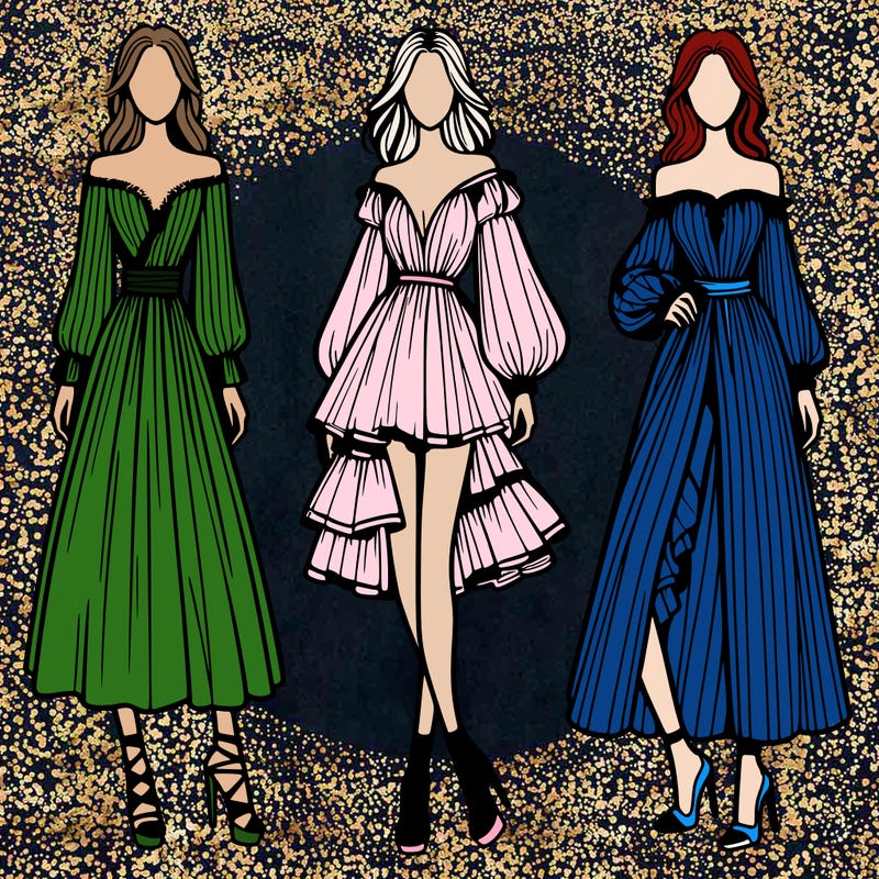 fashion models dresses