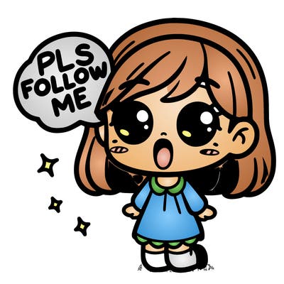 girl saying pls follow me