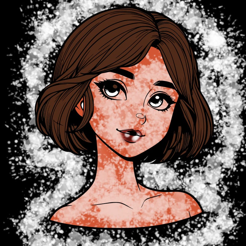 realistic girl with short hair