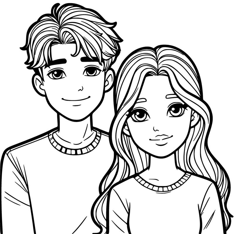 teen age boy and girl