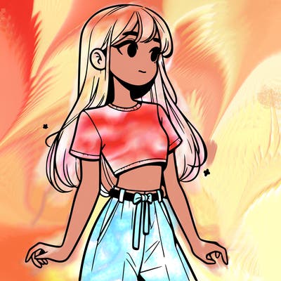 girl in a cute crop top